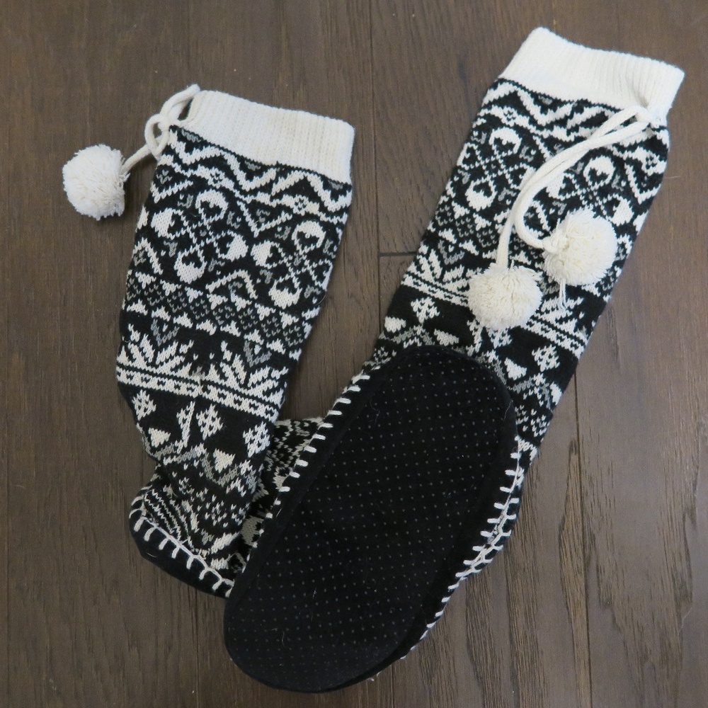 Patterned Sock Slippers